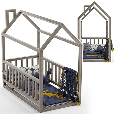 Dreamland Haven Kids Bed 3D model image 1 