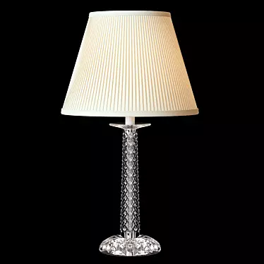 Vintage Murano Crystal Table Lamp 3D model image 1 