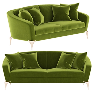Luxurious Cara Sofa: Elegant Design, Supreme Comfort 3D model image 1 