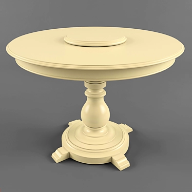 Classic Wooden Table 1100*780 3D model image 1 