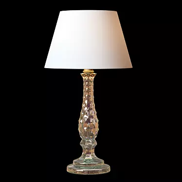 Elegant Murano Crystal Table Lamp 3D model image 1 