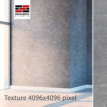 Seamless Plaster with Displacement Map 3D model image 1 