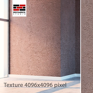 High-Definition Seamless Plaster 3D model image 1 