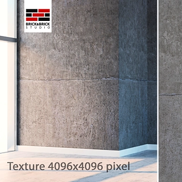 Seamless Concrete Texture 3D model image 1 