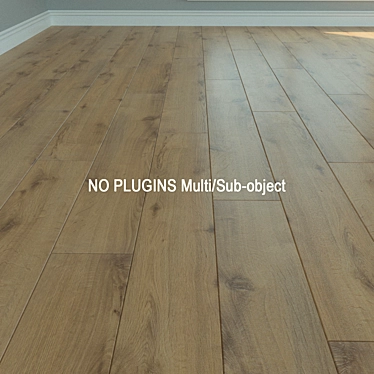 Natural Wood Laminate Flooring 3D model image 1 