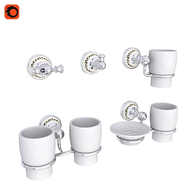 Fixsen Bogema Bathroom Accessories 3D model image 1 