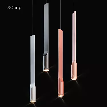 Sleek Design U&O Lamp 3D model image 1 