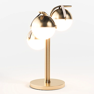 Turri Eclipse Metal Table Lamp 3D model image 1 