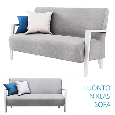 Comfortable and Modern Luonto Niklas Sofa 3D model image 1 
