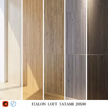 Italon Loft Tatami: Modern Ceramic Tiles 3D model image 1 