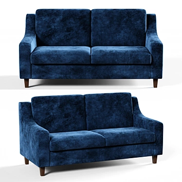 Richmond 3-Seater Sofa: Russian Craftsmanship 3D model image 1 