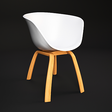 Refined Kitchen Chair - Elegant Design 3D model image 1 