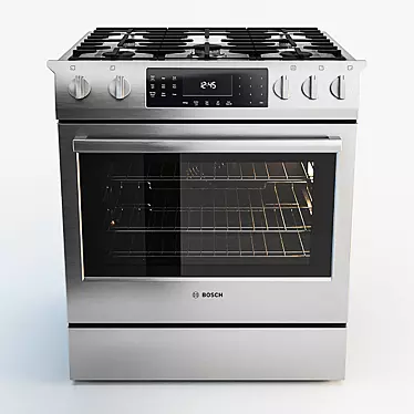 Bosch Gas Range: Versatile Cooking Solution 3D model image 1 