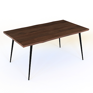 Elegant Alagon Table: Dutchbone 3D model image 1 