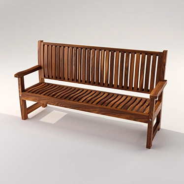 Ruth Bench: Elegant and Functional 3D model image 1 