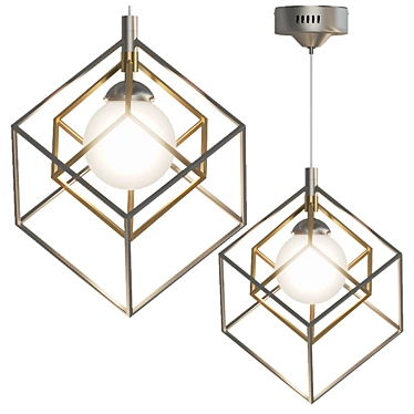 DeMarkt Prism Chandelier - Elegant Neoclassic Ceiling Light 3D model image 1 