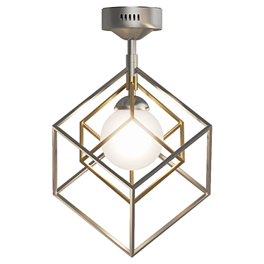 Prism Chandelier - Elegant Neoclassic Ceiling Lighting 3D model image 1 