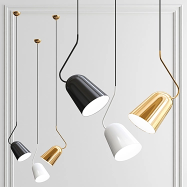 Modern Minimalist Dodo Pendant 3D model image 1 