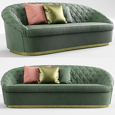 Contemporary Altavilla Jasper Sofa 3D model image 1 