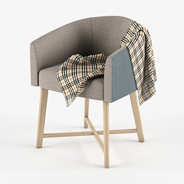 Modern Comfort Club Chair 3D model image 1 