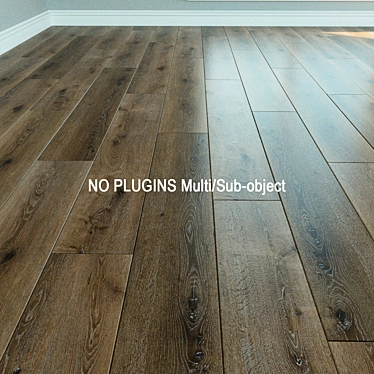 Natural Wood Laminate Flooring 3D model image 1 