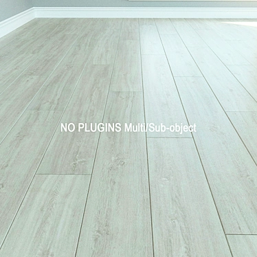 Natural Wood Laminate Parquet 3D model image 1 