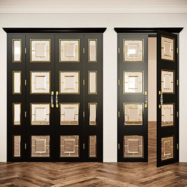 Elegant Interior Door | Classic 3D model image 1 