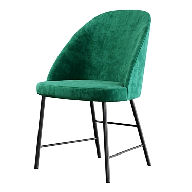 Elegant Bliss Velvet Chair by GIOPAGANI 3D model image 1 