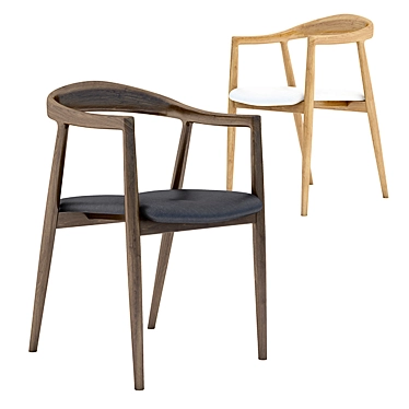 Sleek HATA Chair: Modern Design 3D model image 1 