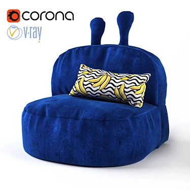 Cozy Eared Child Seat 3D model image 1 