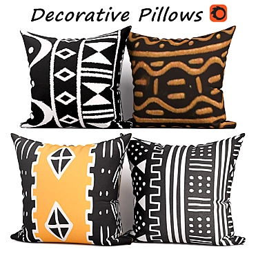 Emvency Decorative Pillows Set 3D model image 1 