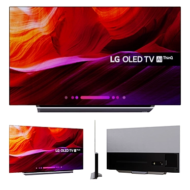 Title: LG OLED TV 4K Ultra HDR 3D model image 1 