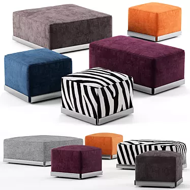 West Poufs - Rodolfo Dordoni Design 3D model image 1 