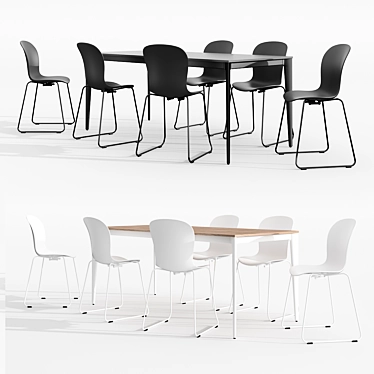 Modern BoConcept Adelaide Dining Chair 3D model image 1 
