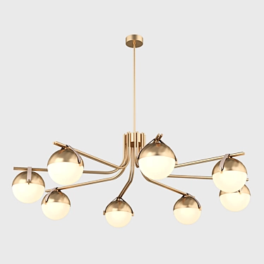 Elegant Sphere Chandelier by Turri 3D model image 1 
