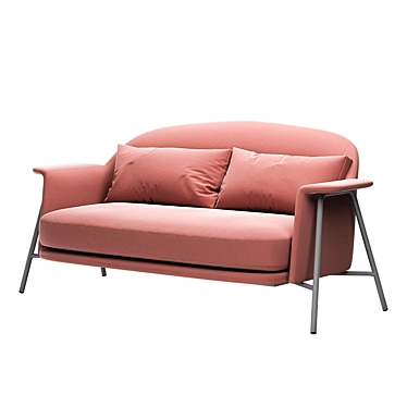 Sleek and Modern: Saba Italia Kepi Sofa 3D model image 1 