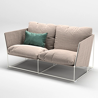 Relax in Style with IKEA Havsten Outdoor Sofa 3D model image 1 