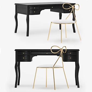 Lilac Dream Desk: Stylish and Functional 3D model image 1 