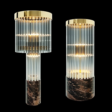 Luxxu Pharo II Table Lamp: Sleek Illumination in Elegant Design 3D model image 1 