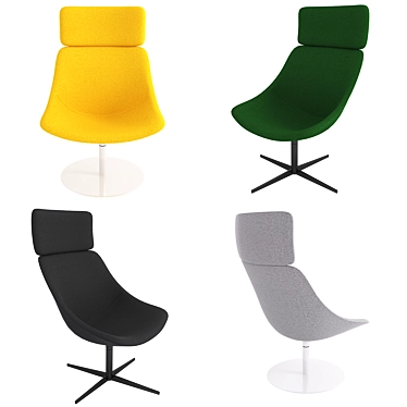 Modern and Stylish Lapalma AUKI Chair 3D model image 1 