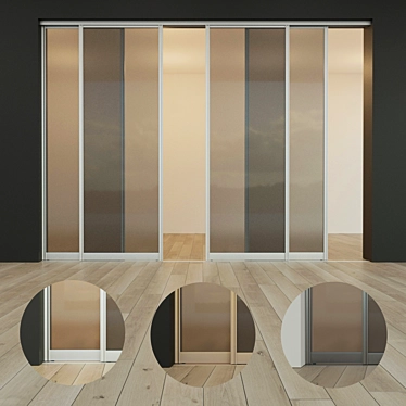 Modern Sliding Door Wardrobe: Customizable Design 3D model image 1 