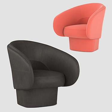 Cozy and Stylish: The Armchair ROC 3D model image 1 