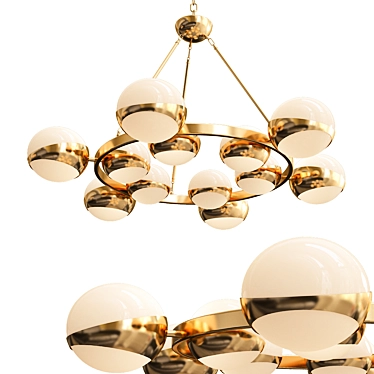 Elegant Piazetta Chandelier 3D model image 1 