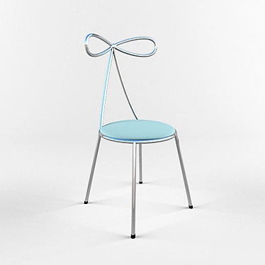 Playful Kids Chair Bow 3D model image 1 