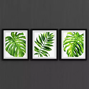 Tropical Paradise: Modern Art Collection 3D model image 1 