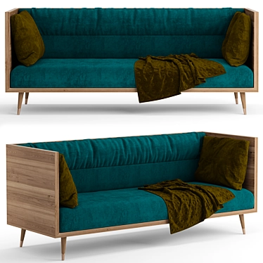 Modern Comfort Sofa 3D model image 1 