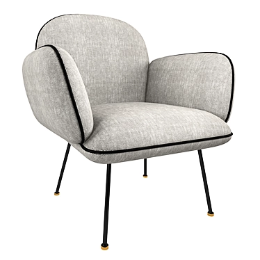 Modern Elegance: Ollie Armchair 3D model image 1 