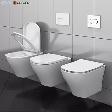RAVAK Classic RimOff Toilet 3D model image 1 