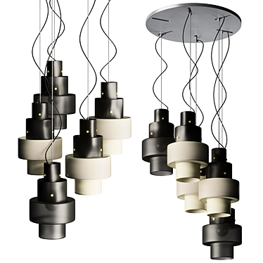 Vintage-inspired Gask Suspension: Combining Retro Charm with Modern Flair 3D model image 1 