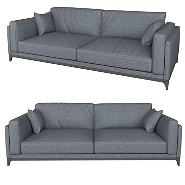 Marconato & Zappa Fabric Sofa 3D model image 1 